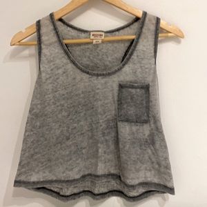 Mossimo co gray cropped tank